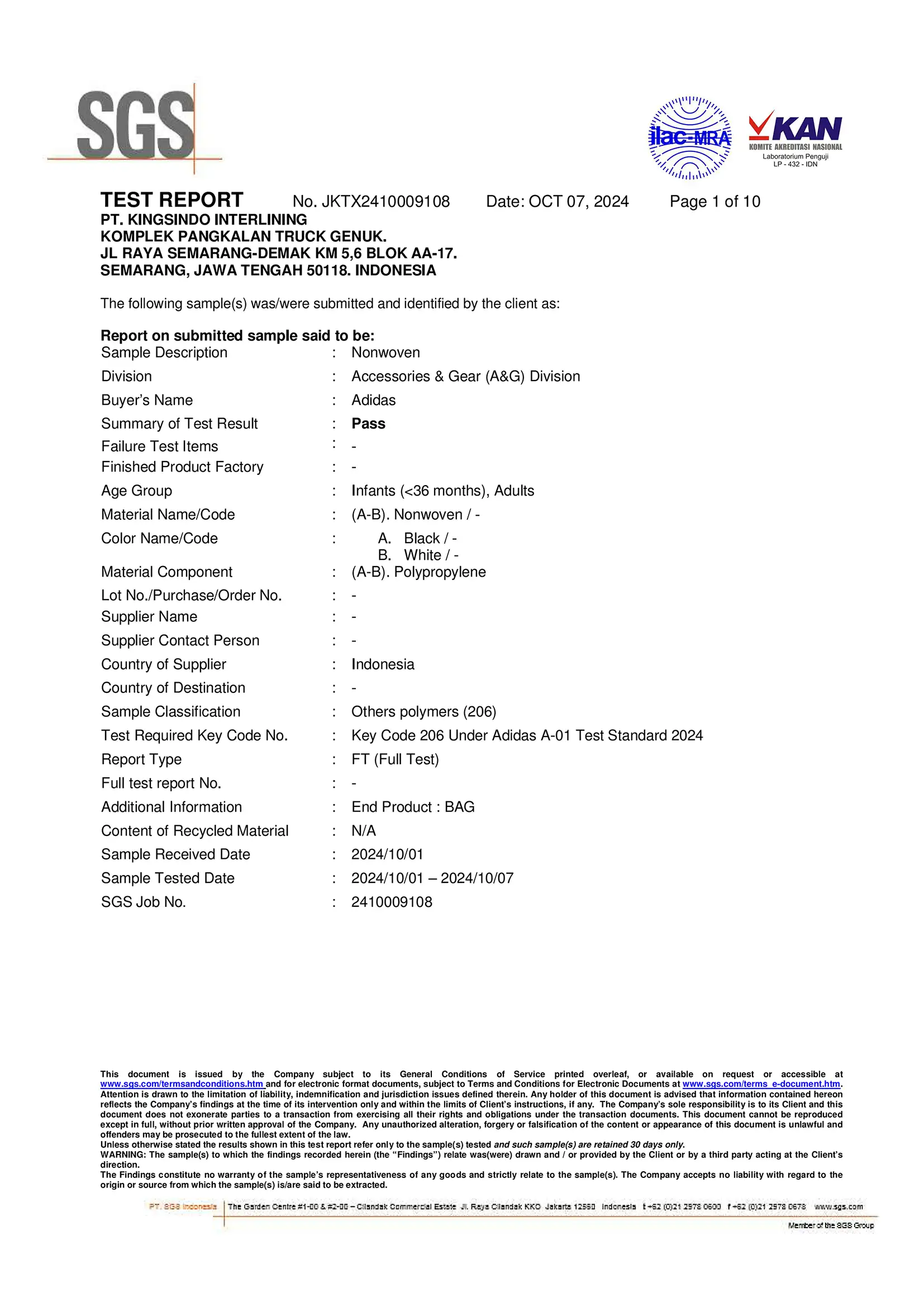 Adidas Oktober 2024 Test Oct 24